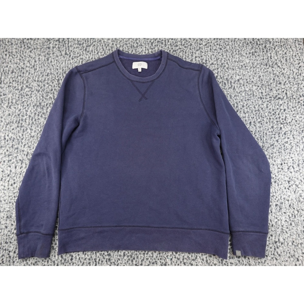 Jack Spade Sweatshirt Mens L Navy Blue Warren Street‎ Crewneck